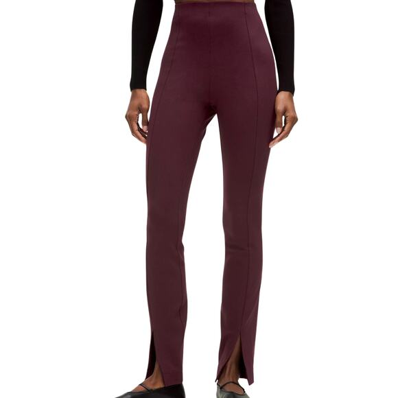 Lululemon Stretch Knit HR Pull-On Pant Garnet Size M NWT - Picture 1 of 9